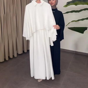 Ensemble de robe et châle pour femmes musulmanes, 2 pièces, robe longue, jalabiya, maroc, Dubaï, kaftan, vestidos, abayas, tenues pour l'Aïd et le Ramadan - Product Image 5