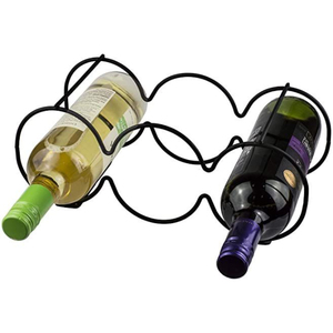 Modern Polished Aluminum Bottle Wine <b>Rack</b> Unique Cloud Shape Freestanding Metal Wine Holder Stylish & Wine Storage Display <b>Bar</b> - Product Image 4