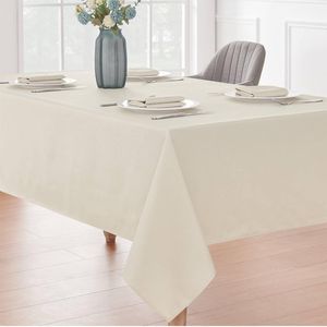 Tovaglia Rettangolare 8 Piedi Effetto Lino 60x120 Pollici in Poliestere Decorativa Resistente alle Macchie e alle Pieghe Lavabile per Facile Manutenzione - Product Image 6