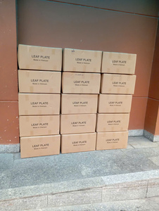 [มีจำหน่าย] จานรองทรงสี่เหลี่ยม ผลิตจากใบปาล์มอะรีก้า ลายพิมพ์ตามสั่ง ย่อยสลายได้ ทนทาน เป็นมิตรกับสิ่งแวดล้อม ผลิตในเวียดนาม ยี่ห้อ BLUE LOTUS FARM - Product Image 4