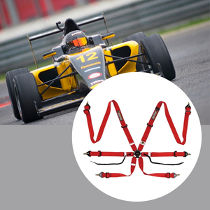 เข็มขัดนิรภัยสำหรับรถแข่ง TBRACING Sport Plus ได้รับการรับรองจาก FIA สำหรับมอเตอร์สปอร์ต รับผลิตแบบ OEM ODM แบรนด์ส่วนตัว มีให้เลือก 16 สี แบบ 6 จุด - Product Image 1