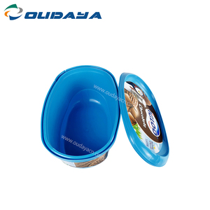1.2L personalización al por mayor IML impresión molde de inyección PP plástico helado mantequilla queso <span class=keywords><strong>caja</strong></span> con tapa - Product Image 3