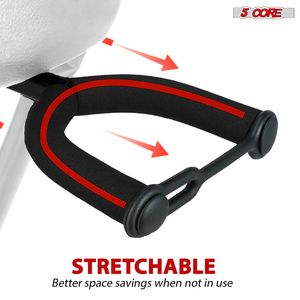 Asiento Plegable para Música 5Core, Taburete Acolchado para Guitarra de 3.15 Pulgadas con Reposapiés y Respaldo Integrados para Soporte de Instrumentos Musicales - Product Image 5