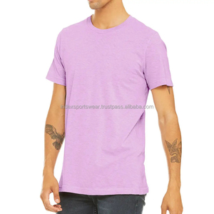 <b>Pink</b> short sleeve <b>t</b>-<b>shirt</b> O-neck casual cotton tee Regular fit men's top Solid color blank <b>t</b>-<b>shirt</b> - Product Image 3