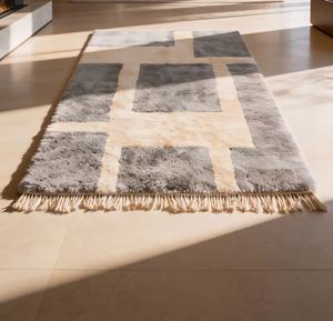 Beni Ourain-alfombra hecha a mano de auténtico Beni Ourain, alfombra azil, berber, decoración Bohemia, envío directo - Product Image 3