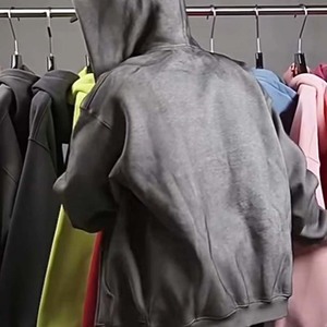เสื้อฮู้ดดี้สีดำ สีน้ำเงิน ฮู้ดดี้แบบใหม่ เสื้อพูลโอเวอร์แฟชั่น ผ้าฝ้าย พิมพ์ลาย DTG ลายแมงมุม ปักลายฮู้ดดี้ 1.1 - Product Image 1
