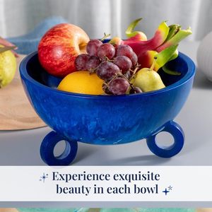 Bol à fruits décoratif, bol décoratif haut de gamme, pièce décorative en résine, bol moderne de luxe, accessoire de décoration intérieure sophistiqué - Product Image 2