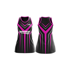 Uniforme de equipo de netball femenino |   Uniforme de Netball Sublimado con Logotipo, Nombre y Número del Equipo |   Poliéster Transpirable - Product Image 5