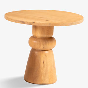 ชุดโต๊ะกาแฟตกแต่งบ้านแบบซ้อนสามชิ้น หน้าโต๊ะหินอ่อนลายต่างกัน พร้อมฐานและโครงสร้างไม้กระถินณรงค์แข็งแรง - Product Image 3