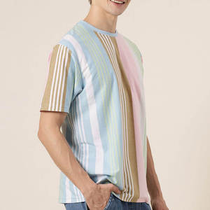 100 Cotton T Shirt Half Sleeve <b>Sand</b> Washed Solid Pattern Oversized High Street Style Drop Shoulder Tee - Product Image 1