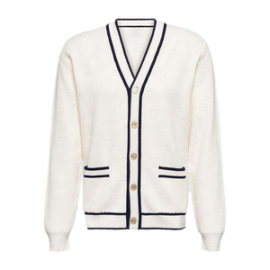 Cardigan Homme Double Boutonnage Personnalisable en Nylon/Coton, Manches Longues, Respirant, Séchage Rapide, avec Broderie Frontale – Meilleures Ventes - Product Image 5