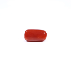 Natural Red Coral Loose Gemstone 3.77 Carat AA Quality Triangle Oval Certified Wholesale - Product Image 2