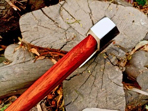 Hache en acier forgé avec manche en bois, lame gravée sur mesure, pour fendre du bois de chauffage, hache de survie pour le camping - Product Image 2