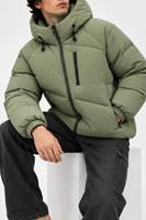 Vêtements de sport HMA SPORTS APPAREL, veste matelassée pour homme, fermeture éclair, coupe-vent, imperméable, respirante, polyester, hiver, décontractée, coupe ample, taille standard
