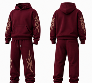 Conjunto deportivo personalizado con logotipo para hombre, conjunto de sudadera personalizado para hombre, conjunto de chándal para otoño para hombre, tallas US S/M/L/XL - Product Image 4