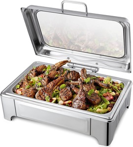 Professional Stainless Steel <b>Buffet</b> Chafing Dish Food <b>Warmer</b> for Catering Companies Hotels Restaurants Banquets and Events - Product Image 6