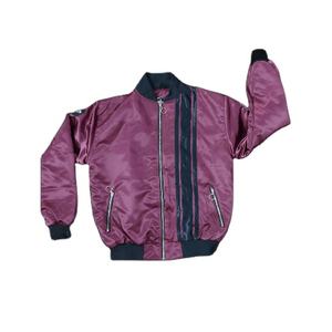 Wholesale Custom Woven Satin Baseball Bomber <b>Jackets</b> with Embroidery Bonded Processing Eco-Friendly & Waterproof - Product Image 1