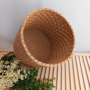 Macetero Moderno Ecológico de Ratán con Patrón Circular, Capacidad Personalizable para Uso en el Hogar y Jardín - Product Image 2