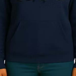 Sudadera con Capucha Azul para Mujer, Bordado 3D, Estilo Casual, Manga Larga, Cómoda para el Día a Día - Product Image 5