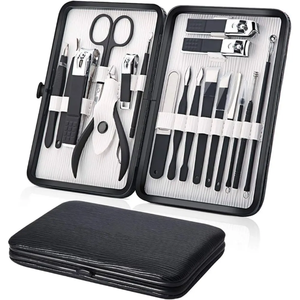 Professional New High Quality Luxurious Lightweight Manicure Pedicure Kit Travel Case Stainless Steel <b>Nail</b> Care <b>Tools</b> 5 1 Infant - Product Image 1