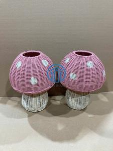 Premium Handmade Mushroom Rattan Lamp Wicker Night <b>Light</b> for Kids Bedroom <b>Nursery</b> Decoration Decoration Wholesale OEM ODM - Product Image 3
