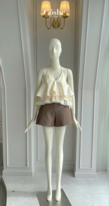 Coshe เสื้อคล้องคอแขนกุดลายแคโรไลน์สำหรับผู้หญิงเสื้อผ้าผู้หญิงสำหรับฤดูร้อน - Product Image 2