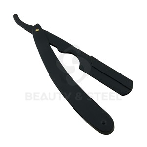 Support de rasoir droit en acier inoxydable noir durable, outil de toilettage professionnel pour salons de coiffure très fréquentés - Product Image 3