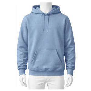 Sweat-shirt unisexe à capuche zippé en coton 100 % (340 GSM) pour l'hiver, coupe classique, tricoté, personnalisable sur le devant, pour homme, vente en gros - Product Image 6