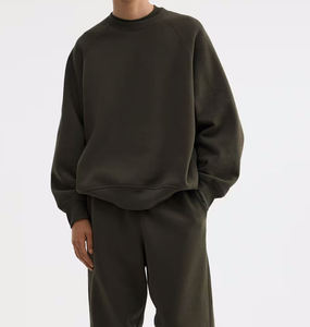 Sudadera de Forro Polar Grueso de Gran Tamaño OEM – Top Casual para Hombre 100% Algodón Lavado con Hombros Caídos y Estampado Personalizado - Product Image 3