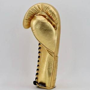 Gants de boxe pour hommes à lacets, brillance intense, respirants, séchage rapide, sangle de poignet réglable, nuances nacrées métalliques - Product Image 2