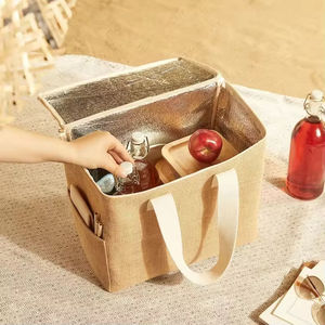 Bolsa de Yute Reutilizable y Duradera con Cierre de Cremallera Seguro para Compras - Product Image 2