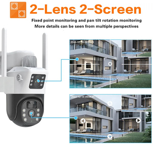 Cámara de Vigilancia Solar para Exteriores Rscamtom 4K, 2 Lentes, Visión Nocturna, Detección Humana, Alarma, Conectividad Wifi, CMOS, Tarjeta de Memoria, Nube - Product Image 3
