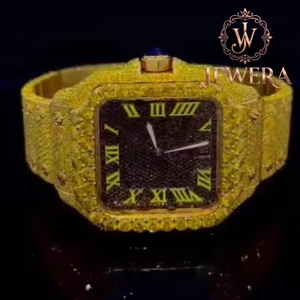 Reloj de Pulsera Premium de Acero Inoxidable con Diamantes Moissanite para Hombre, Estilo Hip Hop, Disponible a Precio de Fábrica - Product Image 3