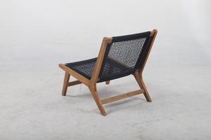 Chaise de loisirs moderne en noyer brun pour café Utilisez des chaises de salle à manger élégantes à vendre - Product Image 4