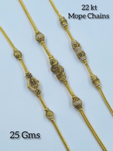 Collar de Lujo con Colgante de Pavo Real en Oro Sólido de 22K, con Incrustaciones de Circonitas, Joyería Tradicional India para Mujer, 41g 33g - Product Image 2