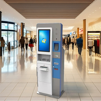 Kiosque ATM en libre-service pour crypto-monnaies avec écran tactile de 21,5 pouces, SDK, fonctions d'achat/vente/retrait d'espèces, KYC et reconnaissance faciale