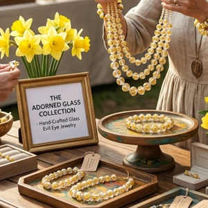 <span class=keywords><strong>Perles</strong></span> en verre soufflé à la main, 12 mm, motif floral marguerite jaune et blanc, <span class=keywords><strong>perles</strong></span> lâches pour la fabrication de bijoux DIY et l'artisanat créatif - Product Image 4
