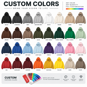 Hoodie personnalisé vintage épais surdimensionné, effet délavé, 450 g/m², sans cordon, en coton et polyester vierge - Product Image 6