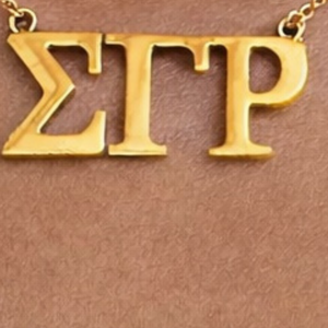 Collar con Letras Griegas Doradas de Sigma Gamma Rho, Cadena con Colgante para Mujer, Joyería Minimalista, Regalo Elegante y con Estilo - Product Image 6