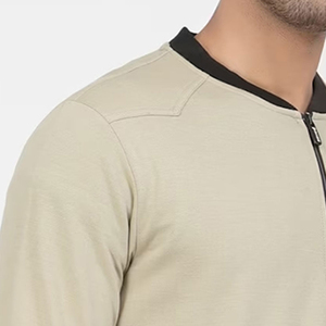 Blouson universitaire décontracté pour homme 2026 – Coupe-vent personnalisé à col montant en toile – Nouvelle collection à prix abordable - Product Image 6