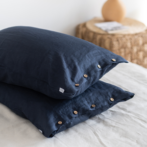Ensemble de literie de luxe 100% lin français 4 pièces 140TC Couleur unie Tissu teint uni de haute qualité OEM ODM - Product Image 1