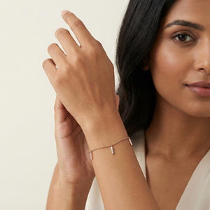 Bracelet jonc en diamant naturel de 0,07 carat, certifié IGI, couleur H-I, taille brillant rond, clarté VS-SI, bijou miné sur terre, cadeau - Product Image 1