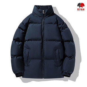 เสื้อแจ็คเก็ตพัฟเฟอร์ผู้ชายแบบสั่งทำพิเศษสำหรับฤดูหนาว คอตั้ง ปิดด้วยซิป โลโก้สั่งทำด้านหน้า ผ้าระบายอากาศได้ดี - Product Image 1