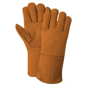 Guantes de Seguridad de Cuero Vacuno Reforzado de Primera Calidad, Guantes de Soldadura Reflectantes, Protección Contra Llamas para Manos y Brazos - Product Image 5
