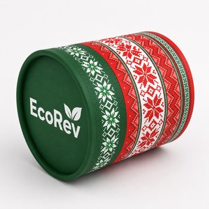 EcoRev Biodegradable Eco-Friendly Custom Wholesale Cardboard Round Paper Tube Perfume Box <b>Packaging</b> - Product Image 5