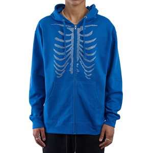 Best Selling 2024 Winter Arrival Men's 100% Cotton Blended Hoodies Rhinestone Detail <b>Thick</b> <b>Fleece</b> Pocket Design Customizable - Product Image 1