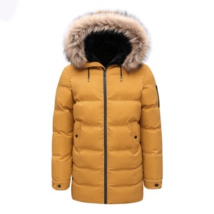 Men's Vintage Hooded <b>Winter</b> Puffer <b>Jacket</b> Warm Bubble Cotton <b>Jacket</b> Custom Logo Outdoor Coat - Product Image 1