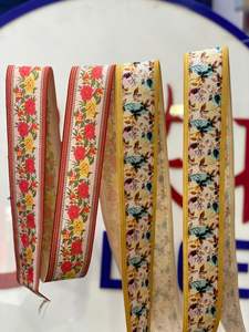 Ribete de encaje con estampado digital de diseño, ideal para ropa étnica, decoración de dupatta y blusas. - Product Image 3