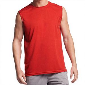 Camiseta sin mangas para hombre, chaleco de gimnasio de poliéster de secado rápido, camiseta deportiva que absorbe la humedad para culturismo, correr, entrenamiento físico - Product Image 1