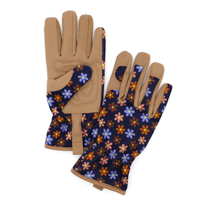 Gants de jardin en cuir respirants pour l'extérieur avec protection des mains, anti-chocs, antidérapants, anti-vibrations, durables - Product Image 1